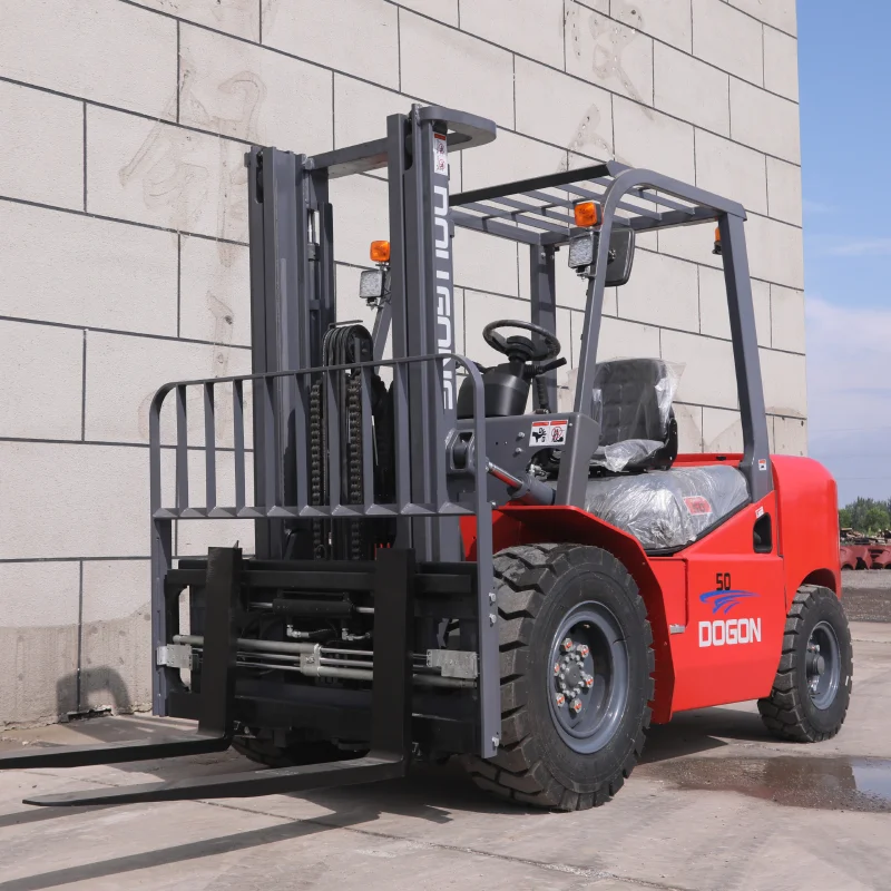 Diesel forklift with rotator attachment for sale - Image 2
