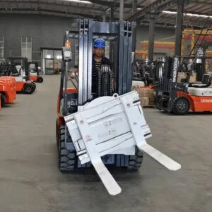 Diesel forklift with rotator attachment for sale