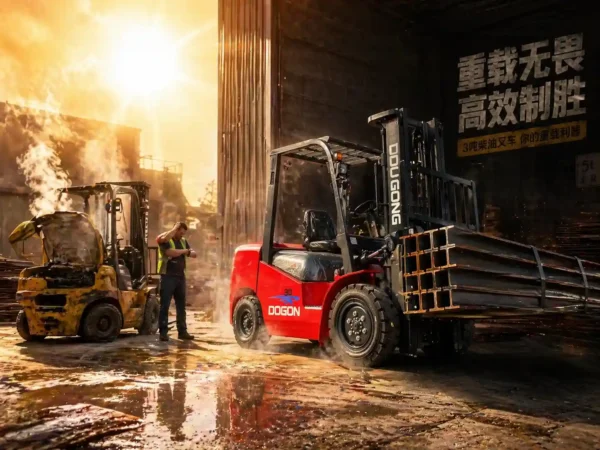 Crush Downtime: Unstoppable 3 Ton Diesel Forklift